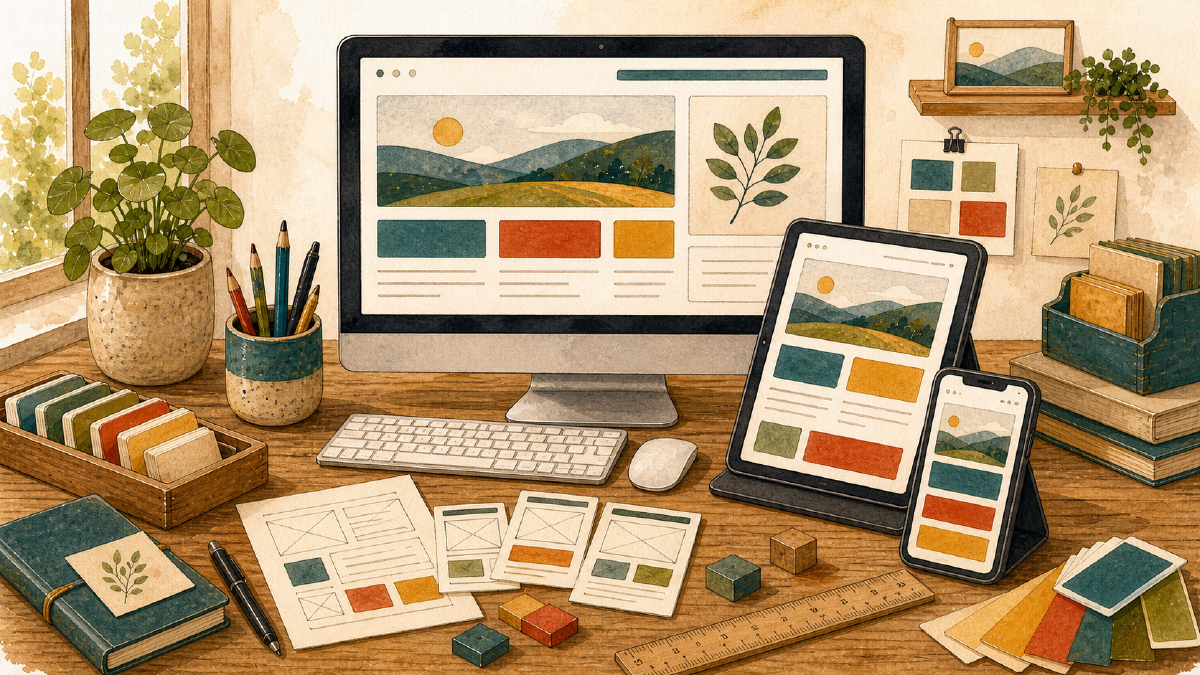 Web Design & Development service illustration